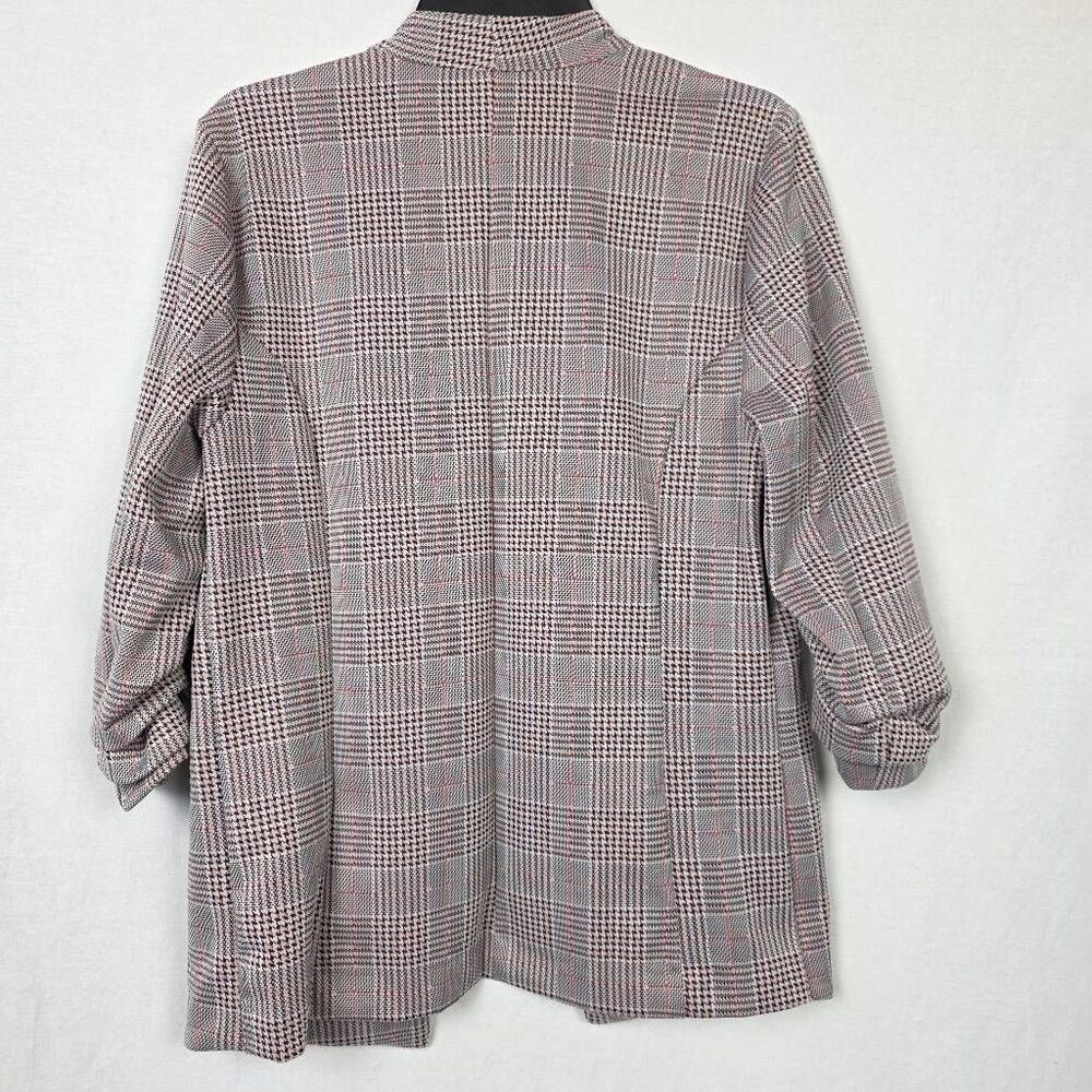 Maurices Plaid Open Blazer Jacket Women Large - Picture 6 of 9